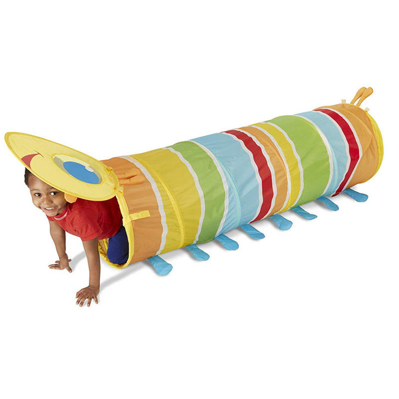 Kids Tunnel Pop Up Crawl Through Toy for Boys Girls Indoor Crawl Toy-Colorful