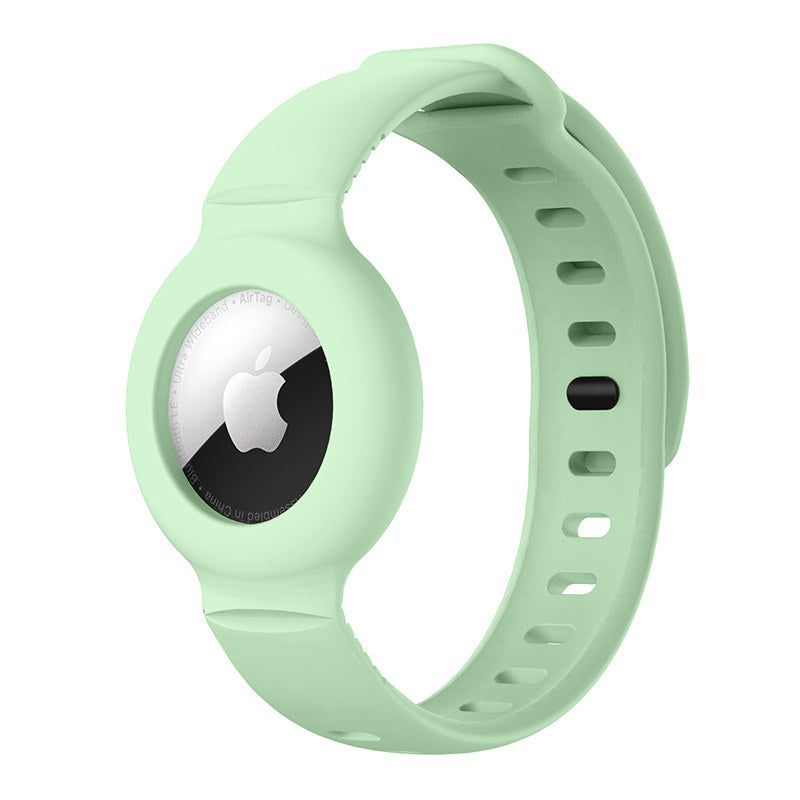 Apple Airtags Watch Strap Silicone Protective Sleeve-MintGreen