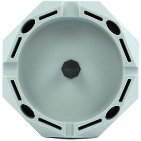 Geometric Silicone Ashtray Eco-Friendly Portable Unbreakable Tabletop Tray for Cigarettes Cigar -Gray
