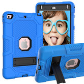 B3 Robot iPad Case Silicone Shockproof Protective Stand Cover For 7.9inch iPad Mini 4/5-DarkBlue&Black