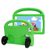 Wheel Samsung Tablet Tablet Case For 8.0inch Tab A 3 4 E/8.7inch Tab A7lite Shockproof Stand Cover With Handle Stand-Green