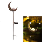 Garden Solar Light Outdoor Moon Waterproof Warm White LED Light Suitable for Lawn Courtyard or Courtyard Bronze