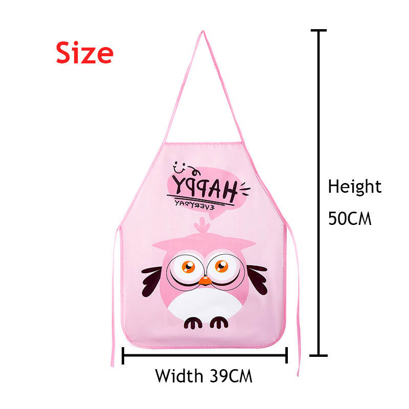 3 Pcs Baby Waterproof Cartoon Sleeveless Bib Art Smock-C