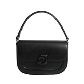 Tote Bag for Women Casual Zipper Lightweight Handbag with Chain-Black