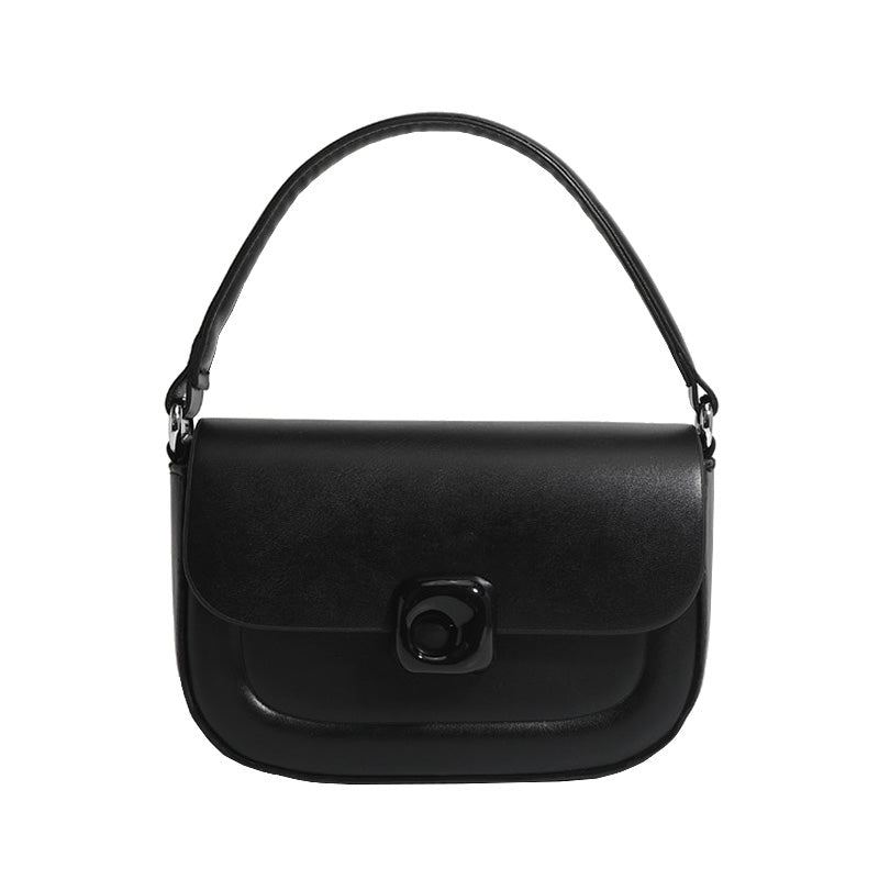 Tote Bag for Women Casual Zipper Lightweight Handbag with Chain-Black