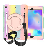 iPad Case For iPad 10.2 with 360¡ãSwivel Stand-Colorful Rose Gold