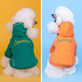 2 Pcs Dog Hoodie with Pockets Warm Thicken Puppy Sweaters for Winter