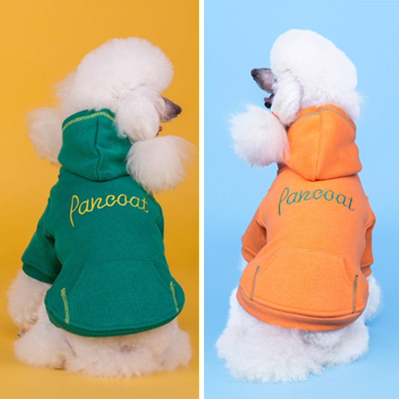 2 Pcs Dog Hoodie with Pockets Warm Thicken Puppy Sweaters for Winter