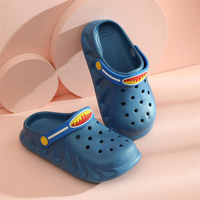 Cute Cartoon Childrens Beach Sandals Summer Toddler Boys Girls Slippers-Blue