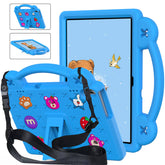 Strawberry Tablet Case with Handle Shoulder Strap for Huawei MediaPad T5 10.1 inch Tab P10-SkyBlue