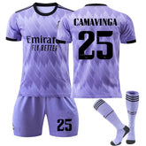 CAMAVINGA #25 Real Madrid Club Away Jersey 2022/23 Soccer Jersey Kit For Adult Kids