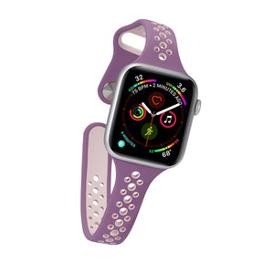 Nike Silicone Sport Breathable Watch For Apple iWatch Series-Purple Pink