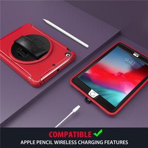 Spider Man 3-Layer Multi-Function Case Hand Strap Tablet Shell 7.9 inch For iPad Mini 1/2/3-Red