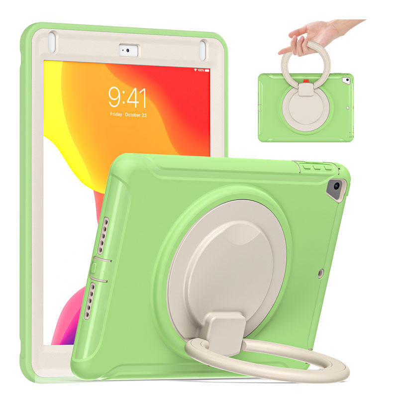 CowKing iPad Case With Handle Grip For iPad 9.7 2018/2017/Pro9.7/Air2/Air1-Matcha Green