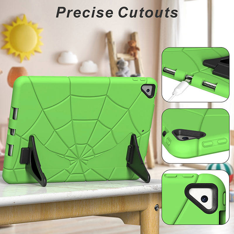 Spiderman iPad Case with Kickstand for ipad 10.2 Inch 2021/2020/2019-GreenBlack