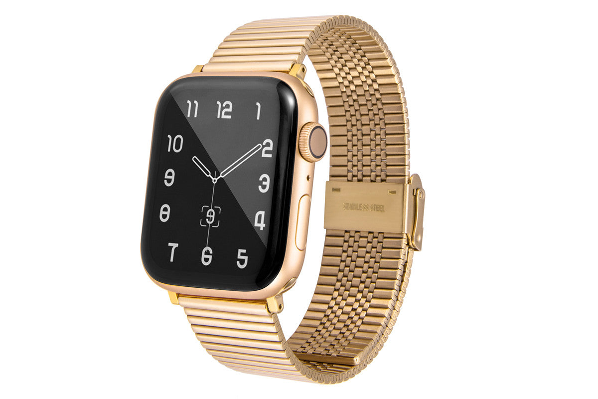 DZ Stainless Steel Metal Watch strap For Apple iWatch (Gold)