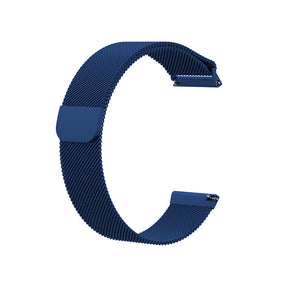 Metal Mesh Watch Bands With Steel Magnetic Absorption Loop For Samsung Galaxy Watch 42/46mm Gear S3 Frontier/Classic(Blue)