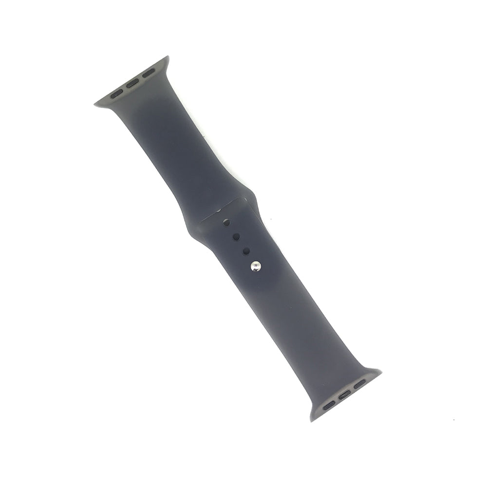 Transparent Silicone Watch Band For Apple Watch SE/6/5/4/3/2/1(Black)