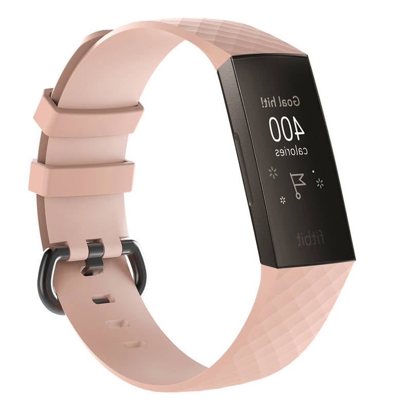 Watch Band For Fitbit Charge 3 Smart Watch Replacement Accessories-Pink
