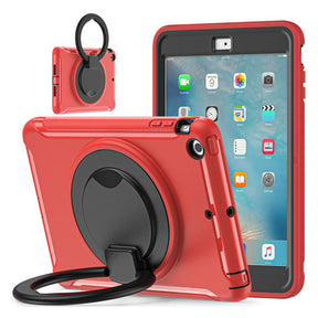 CowKing iPad Case For iPad Mini 1 2 3 With Handle Grip-Red Black