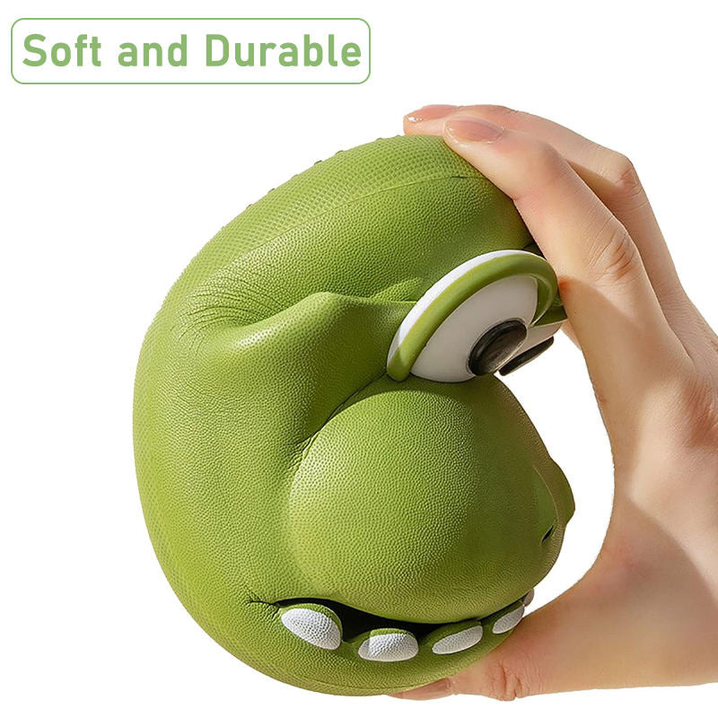 Dinosaur Slippers for Kids Non-slip Cute Big Mouth Water Shoes-Green