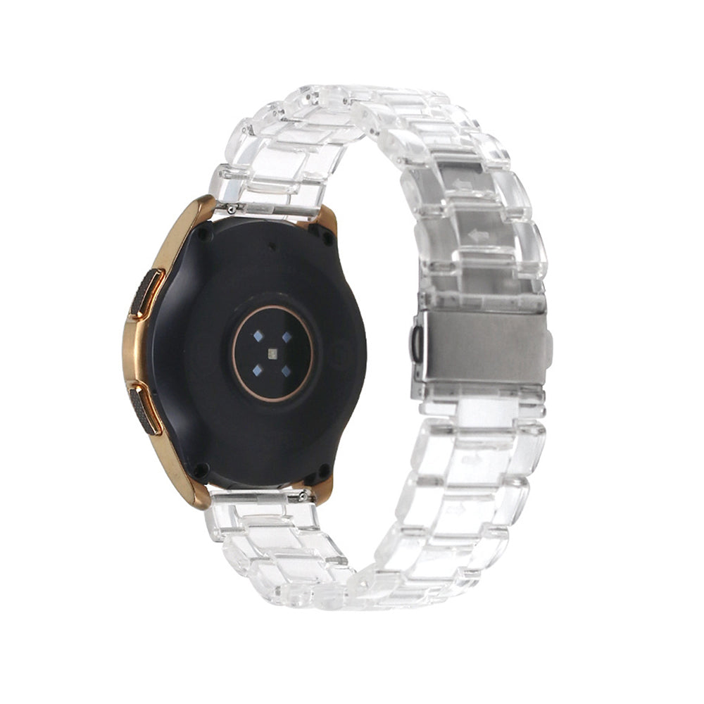 Fashion Transparent Resin Watch Band For Samsung Galaxy Watch 42/46mm Gear S3 Frontier/Classic(Transparent)