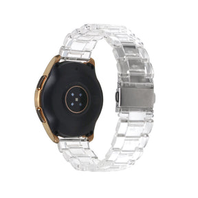 Fashion Transparent Resin Watch Band For Samsung Galaxy Watch 42/46mm Gear S3 Frontier/Classic(Transparent)
