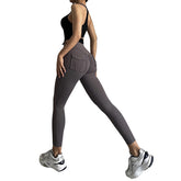 Womens Yoga Pants High Waist Leggings with Pockets for Workout-Grey1