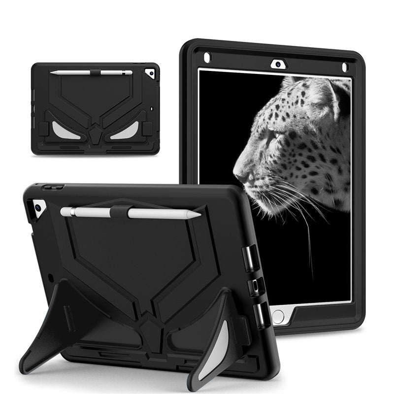 Tablet Case Rugged with Kickstand for iPad 6th/5th Generation 2018/2017-Black