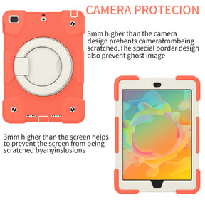 iPad Case For iPad 9.7/Air 2 with 360¡ãSwivel Stand-Coral Orange