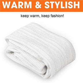 2 Packs Women Extra Long High Socks Knit Warmers Thick Tall Long Boot Stockings Leg-Black
