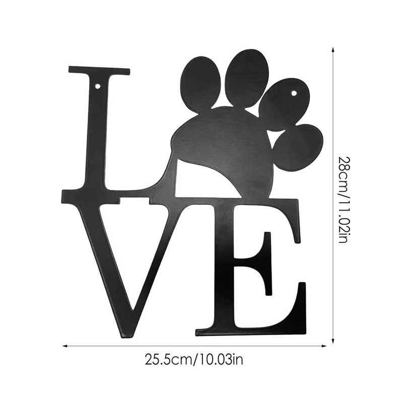 Dog Claw Love Wall Decor Home Decoration for Living Room