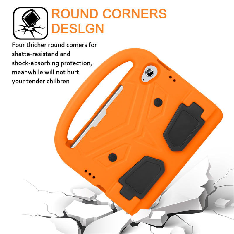 Sparrow iPad Case Kids Safe Shockproof Handle Stand Cover For Mini6-Orange