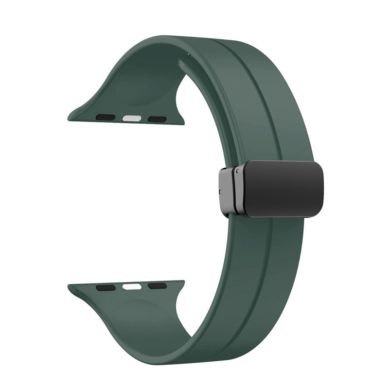 Magnetic Sports Band with Quick Release Soft Silicone for Apple Watch-6