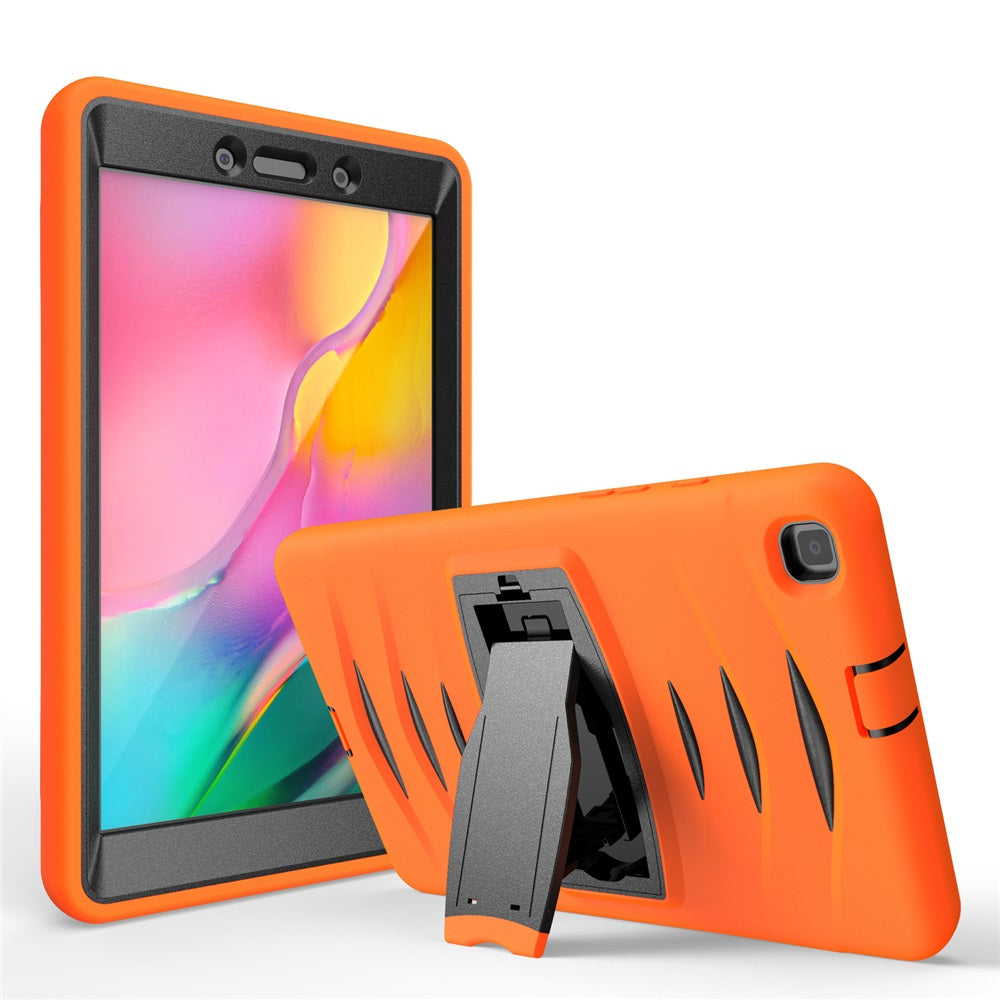 Shock Wave Kickstand Case Anti-Fall Protection For Samsung Tab A 8inch T290/T295(2019)-Orange