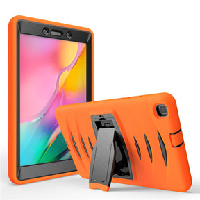Shock Wave Kickstand Case Anti-Fall Protection For Samsung Tab A 8inch T290/T295(2019)-Orange