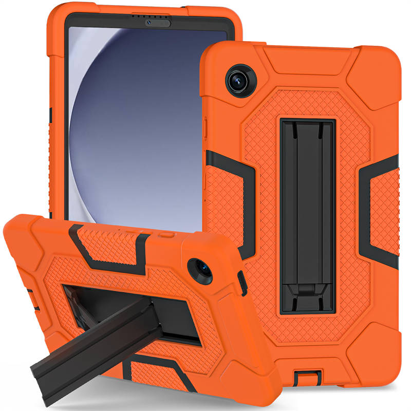 ShockProof Tablet Case with Stand for Samsung Galaxy A9 8.7 Inch-OrangeBlack