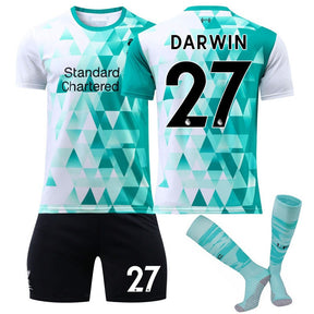 DARWIN #27 Liverpool Training Shirt 2022/23 Soccer Jersey Kit Football Set For Adult Kids
