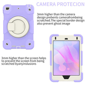 iPad Case For iPad Mini 4/5 with 360¡ãSwivel Stand-Taro Purple