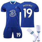 MOUNT #19 Chelsea Home Jersey 2022/23 Soccer Jersey Kit For Adult Kids