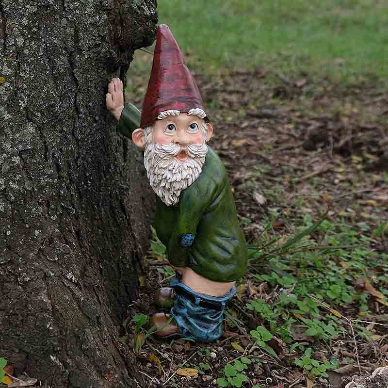 Peeing Gnome Funny Gnome for Lawn Ornaments Indoor or Outdoor Decorations