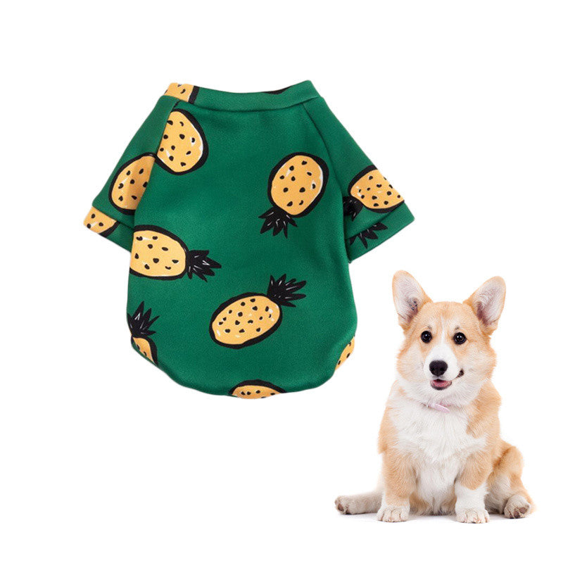 Pet Clothes for Cats and Dogs Cute Cartoon Clothing Two-legged Style-E