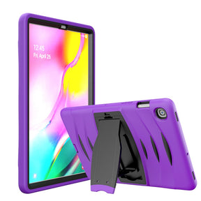 Shock Wave Kickstand Case Anti-Fall Protection For Samsung Tab S5E 10.5 T720/T725(2019)-Purple