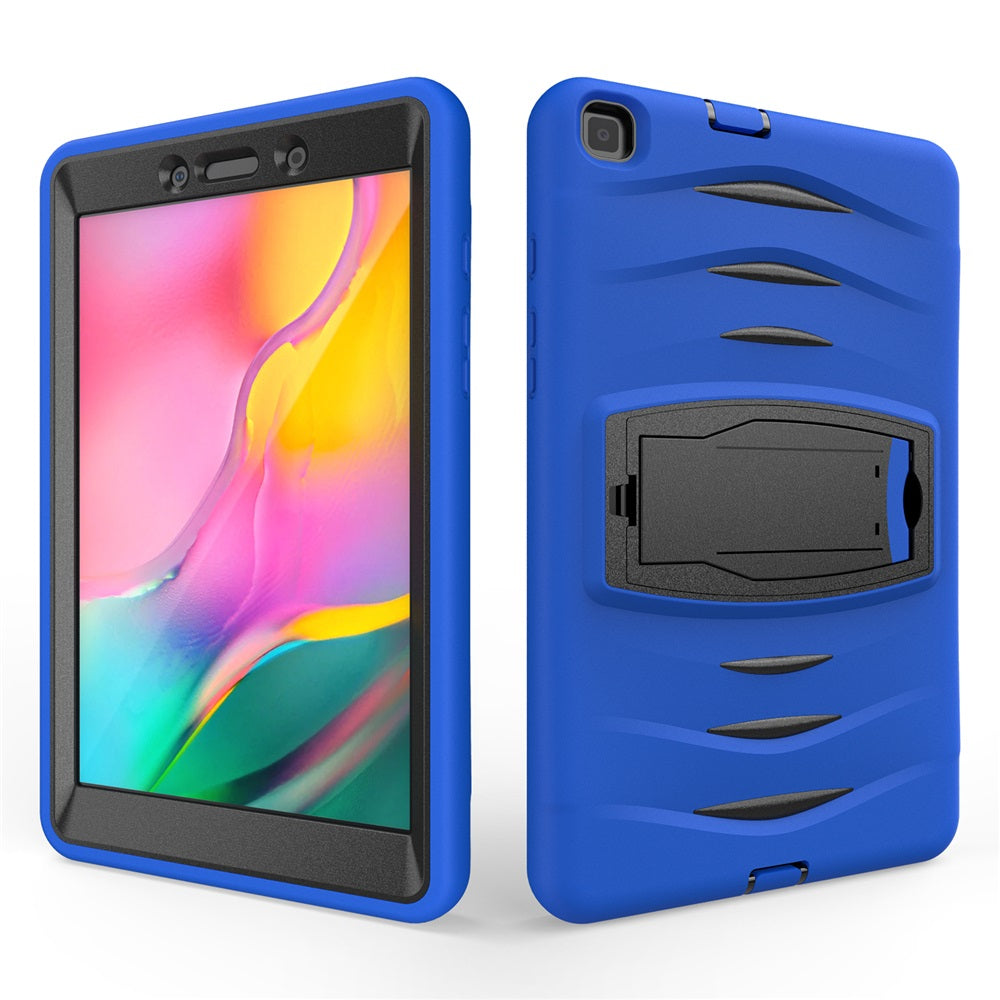 Shock Wave Kickstand Case Anti-Fall Protection For Samsung Tab A 8inch T290/T295(2019)-Blue