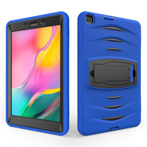 Shock Wave Kickstand Case Anti-Fall Protection For Samsung Tab A 8inch T290/T295(2019)-Blue