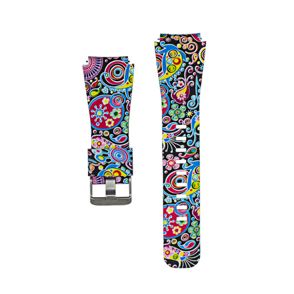 Silicone Printed Pattern Bands Square Buckle For Samsung S3/Galaxy Watch 46mm(Printed6)