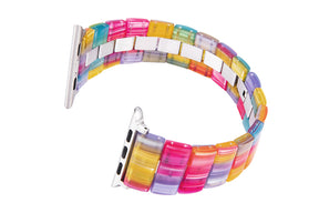 Stainless Steel & Resin Quick Release Strap Wristband for Apple iwatch - Color 04