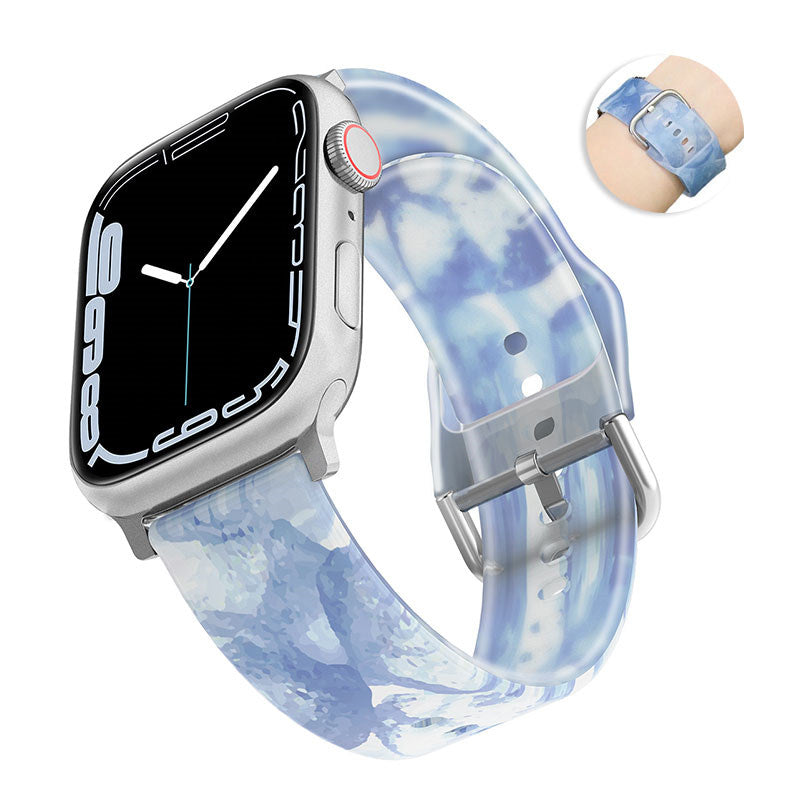 Jelly Silicone Sports iWatch Band for Apple Watch Series 8/7/6/5/4/3/2/1/SE-04
