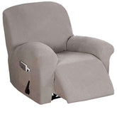 Recliner Stretch Sofa Slipcover Sofa Cover 4-Pieces Furniture Protector Couch Soft-Taupe