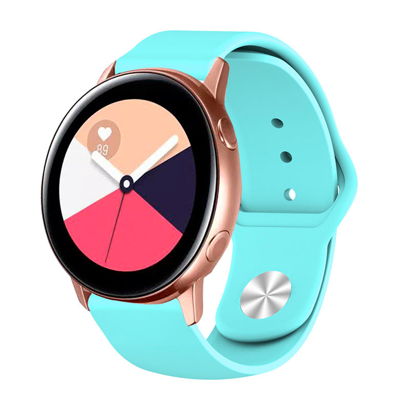 FKGJ 20MM Silicone Watch Bands Quick Release Strap Replacement Wristband For Samsung For Women-Mint Green